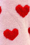 Long Light Pink Heart Cardigan