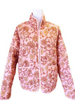 Pink Floral Lightweight Quilted Jacket