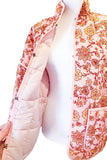 Pink Floral Lightweight Quilted Jacket